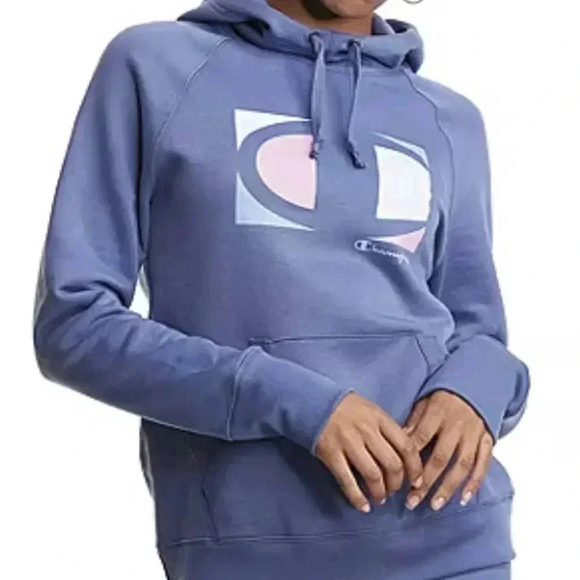 Champion Seven Seas Blue Women's Plus Size Hoodie Sweater Plus size 1X New - Picture 1 of 10